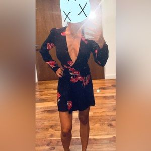 Reformation long sleeve gorgeous wrap dress.